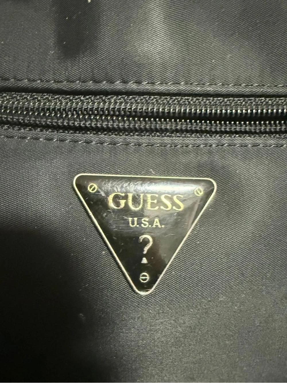 Guess Black Nylon Y2K Baguette Shoulder Bag Adjustable Strap - Picture 8 of 11